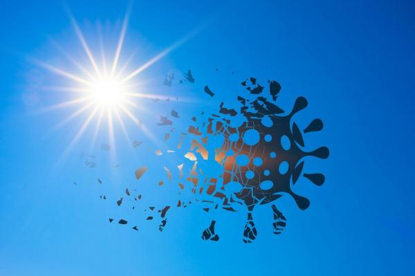 اثر نور خورشید بر کرونا,نقش اشعه ماوراءبنفش خورشید بر کاهش انتقال کرونا