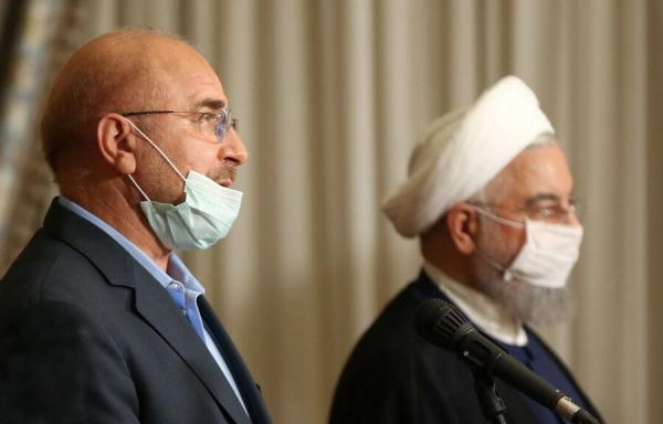 حسن روحانی و محمدباقر قالیباف,رئیس مجلس و رئیس جمهور