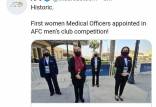 اولین حضور زنان پزشک در مسابقات باشگاهی مردان AFC