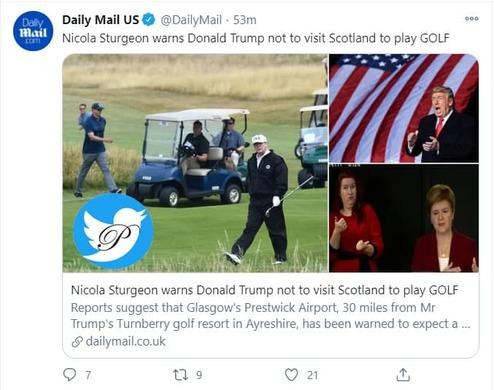 سفر ترامپ به اسکاتلند,دونالد ترامپ
