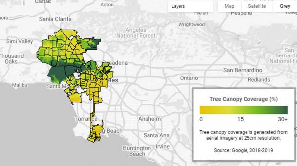 خنک نگه داشتن شهرها با ابزار جدید گوگل,مشاهده میزان دما در شهرها و جنگل ها