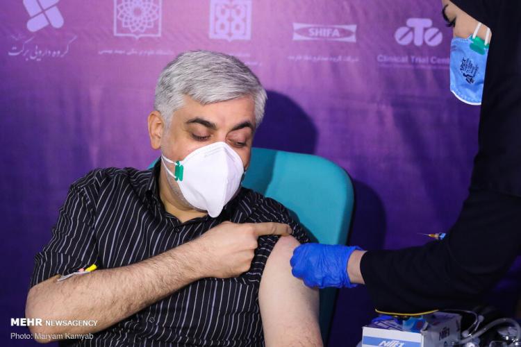 تصاویر تست انسانی واکسن ایرانی کرونا,عکس های واکسن ایرانی کرونا,تصاویر تست واکسن کرونای ایرانی