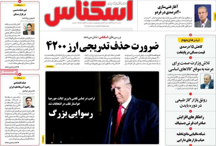 عناوین روزنامه های اقتصادی سهشنبه 16 دی 1399 عناوین روزنامه های اقتصادی سهشنبه 16 دی 1399,روزنامه,روزنامه های امروز,روزنامه های اقتصادی