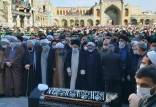 اقامه نماز بر پیکر آیت الله مصباح یزدی,حرم حضرت معصومه