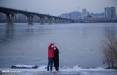 تصاویر یخ زدن رودخانه هان در کره جنوبی,عکس های رودخانه هان,تصاویر رودخانه هان کره جنوبی
