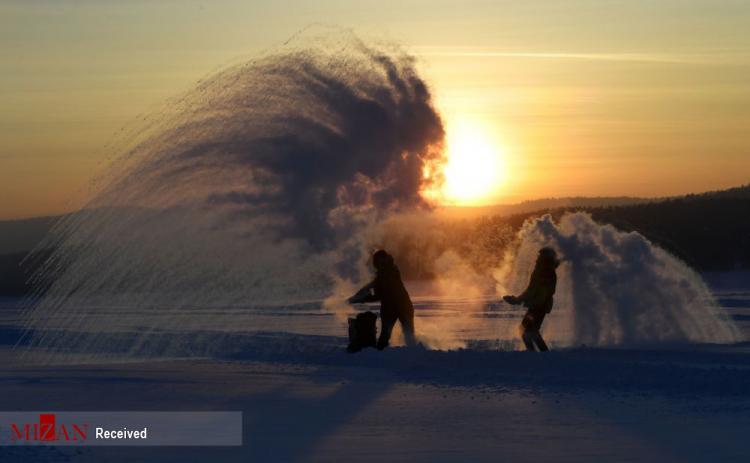 تصاویر یخبندان شگفت انگیز در روسیه,عکس های یخبندان در روسیه,تصاویر یخبندان در کشور روسیه