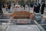 مراسم خاکسپاری پیکر مرحوم علی انصاریان,تصاویر مراسم خاکسپاری پیکر مرحوم علی انصاریان