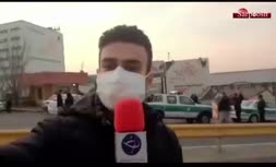 فیلم/ حال و هوای مقابل بیمارستان فرهیختگان پس از اعلام خبر فوت علی انصاریان