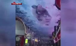 فیلم/ تبلیغات خلاقانه در یکی از مراکز خرید بزرگ چین