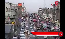 ویدیوی دوربین مداربسته از لحظه سیلی‌زدن عنابستانی به سرباز راهور