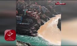 فیلم/ رودخانه 2 رنگ در هند