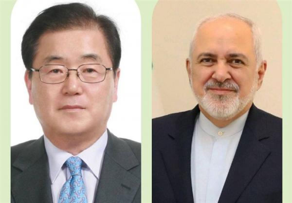 محمدجواد ظریف,گفتگوی ظریف و وزیر خارجه کُره جنوبی