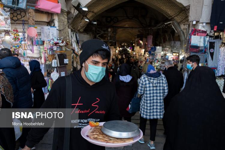 تصاویر بازار بزرگ تهران در روزهای پایانی سال ۹۹,عکس های بازار تهران,تصاویر بازار تهران در روزهای پایانی سال