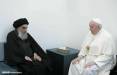 تصاویر دیدار پاپ فرانسیس و آیت الله سیستانی,عکس های پاپ فرانسیس در عراق,تصاویر پاپ فرانسیس در عراق