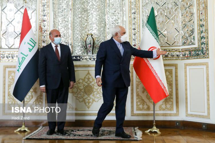 تصاویر دیدار وزیر امور خارجه عراق با ظریف,عکس های دیدار ظریف و فؤاد حسین,تصاویری از دیدار فؤاد حسین و ظریف
