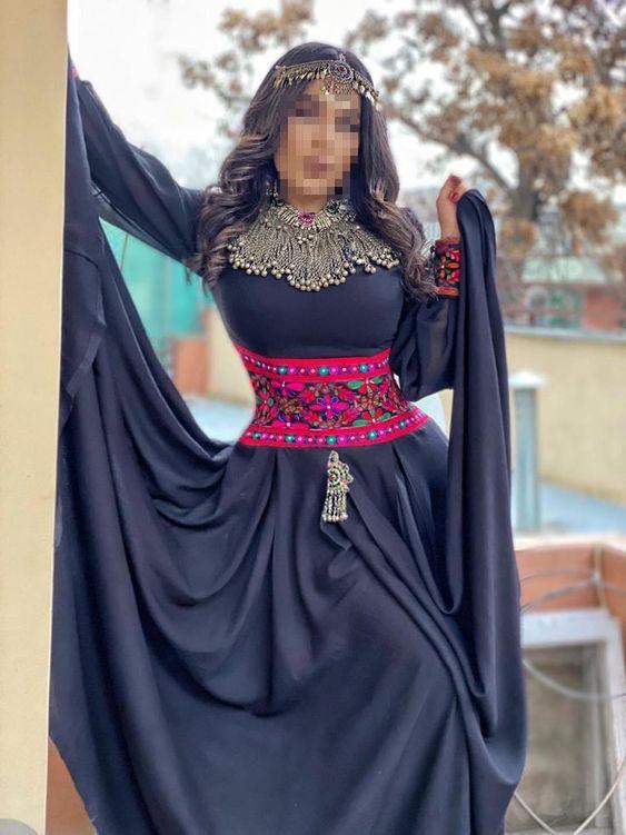 مدل لباس افغانی دخترانه,مدل های زیبای لباس افغانی,لباس افغانی زنانه