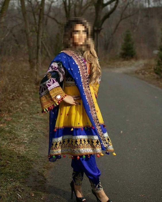 مدل لباس افغانی حریر,لباس افغانی مردم پشتون,لباس افغانی قرمز