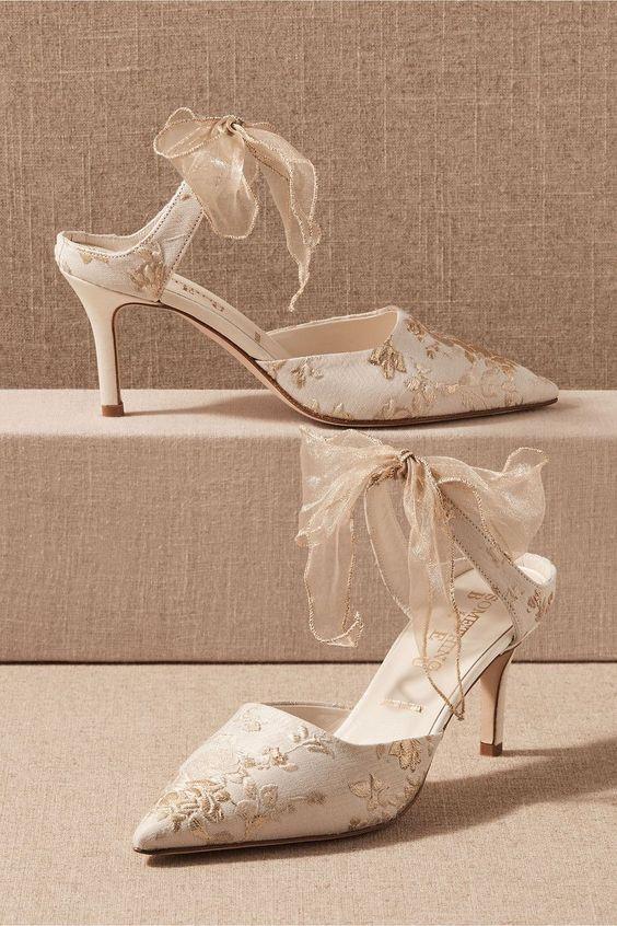کفش عروس راحت,کفش عروس نگین دار,کفش عروس