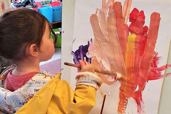 نقاشی با قلمو راهی برای پرورش خلاقیت کودکان