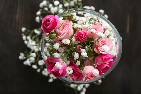 خرید گل،خرید باکس گل رز از گل باختر