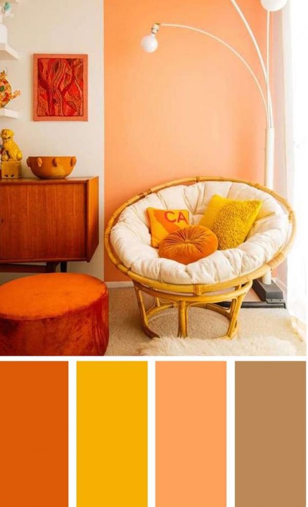 ترکیب رنگ ها در دکوراسیون منزل,ترکیب با زرد در دکوراسیون داخلی