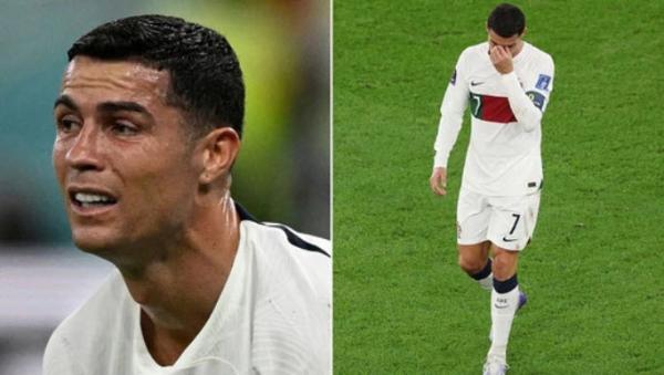 گریه رونالدو بعد از شکست در جام جهانی 2022,کریستیانو رونالدو