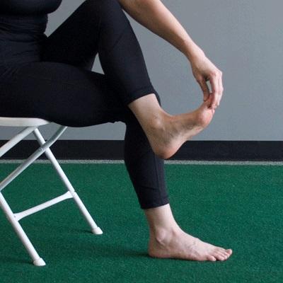 حرکات ورزشی برای درمان درد پاشنه پا,حرکت کشیدن شست پا