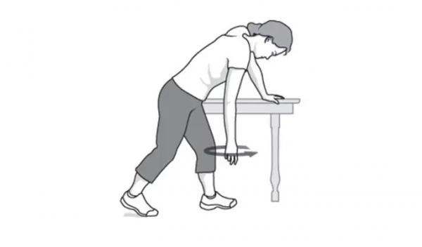 حرکت ورزشی تاب آونگ برای درمان صدمات ورزشی شانه