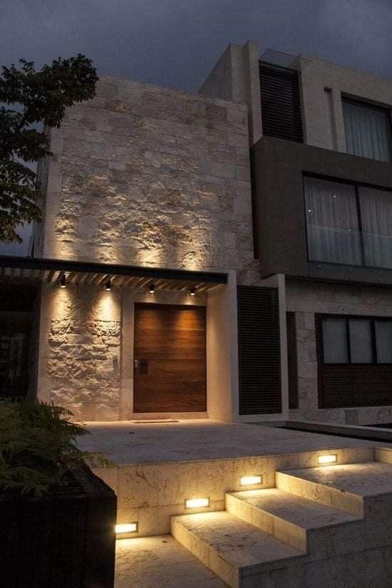 نورپردازی نمای ساختمان,نورپردازی نمای ساختمان سنگی