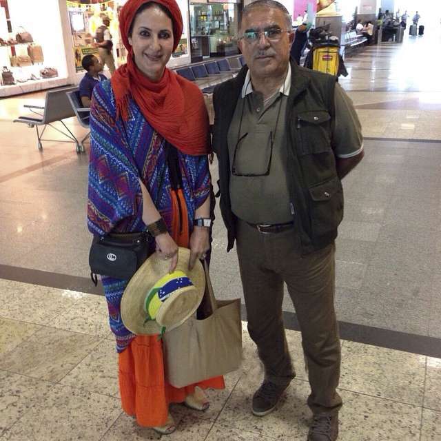 عکس همسر فاطمه گودرزی,فاطمه گودرزی و همسرش,عبدالرضا گنجی همسر فاطمه گودرزی