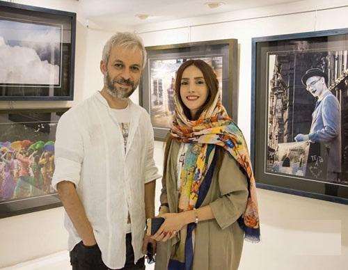 کاظم سیاحی در کنار همسرش