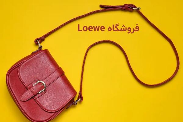 خرید کیف دوشی چرم از سایت loewe