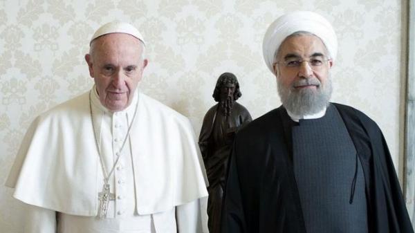 پاپ فرانسیس,زندگینامه پاپ فرانسیس,دیدار پاپ فرانسیس با رئیس جمهور ایران
