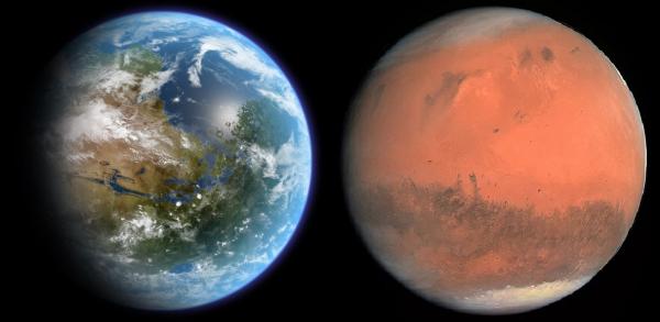 دمای سیاره مریخ,ترکیبات جوی مریخ