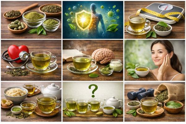 ترکیبات فعال موجود در چای سبز