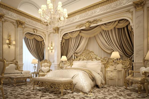 دکوراسیون اتاق خواب سلطنتی,روشهای چیدمان اتاق خواب سلطنتی,جدیدترین اتاق خواب سلطنتی