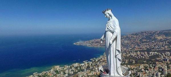 جاهای دیدنی لبنان,مکان های دیدنی لبنان,بانوی مقدس لبنان