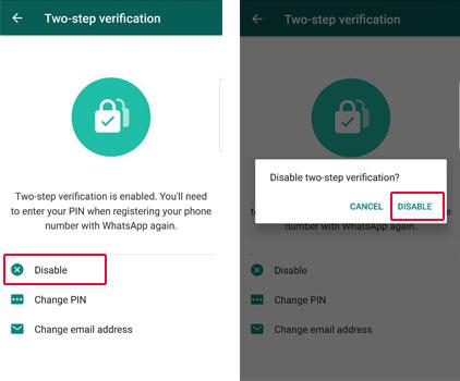 غیرفعال کردن تایید هویت دو مرحله‌ای در واتس اپ,نحوه تغییر آدرس ایمیل برای تائید هویت دو عاملی واتساپ
